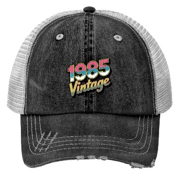 Discover 1985 Vintage Birthday Retro 80s Gift Idea Trucker Hats