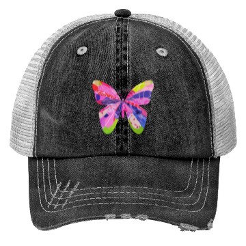 Discover Butterfly design unique collage bug art garden Trucker Hats