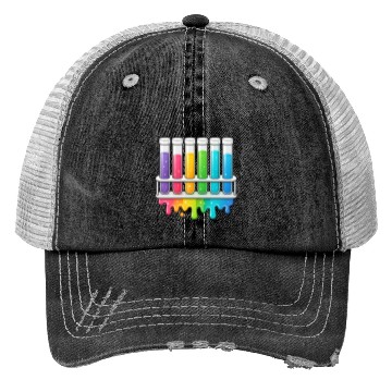 Discover Chemistry Test Tube Design Trucker Hats