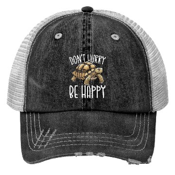 Discover Turtle Chill Motivational Quote Trucker Hats