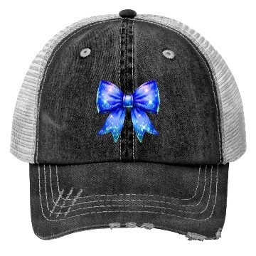 Discover Galaxy Sparkle Bow Trucker Hats