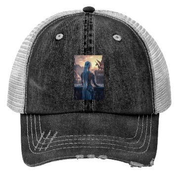 Discover Dragon Queen at Sunset Trucker Hats