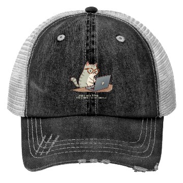 Discover Keyboard Warrior Cat Trucker Hats