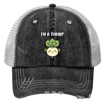 Discover Turnip Character Illustration Trucker Hats