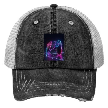 Discover Cyberpunk Gaming Controller Trucker Hats