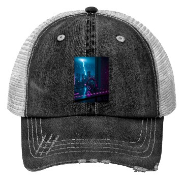 Discover Cyberpunk Gaming Headset Trucker Hats