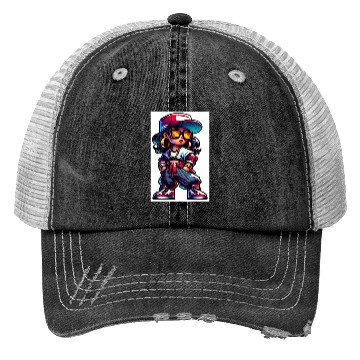 Discover Street Dance Rap Girl Trucker Hats