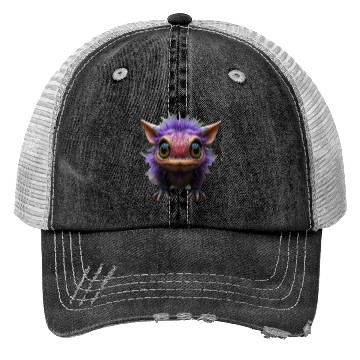 Discover Cutie Creature - Purple Trucker Hats