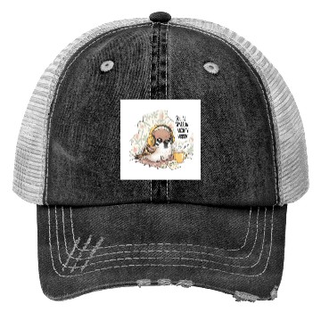 Discover "Social Sparrow – Anxiety Parrow" Trucker Hats