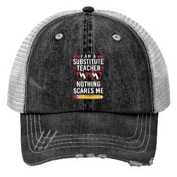 Discover Substitute Teacher Back To School Trucker Hats