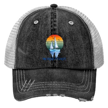 Discover Sunset Sailing - North Coast Vibes Trucker Hats