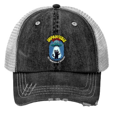 Discover Impawsible Mission: Alien Catnapping Trucker Hats