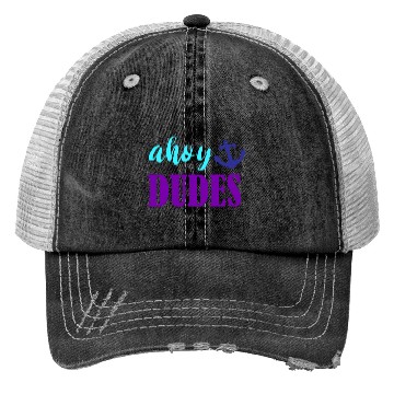 Discover Ahoy Dudes Nautical Summer Trucker Hats