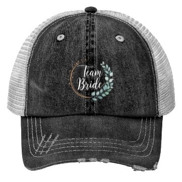 Discover Team Bride Bridesmaid Eucalyptus Wedding Trucker Hats