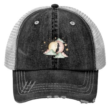 Discover Sun & Moon Embrace Trucker Hats design