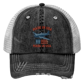 Discover Vintage Military Aircraft USA Prid Trucker Hats