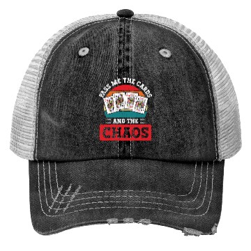 Discover Retro Playing Card Games Pinochle Tournament Trucker Hats