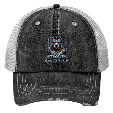 Discover Bite First Bark Later  Trucker Hats