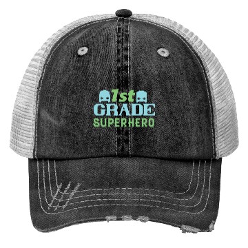 Discover 1st Grade Superhero Trucker Hats