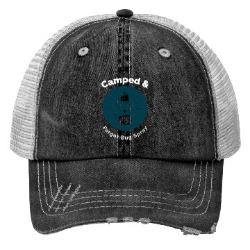 Discover Creepy Lantern Camping Graphic Trucker Hats