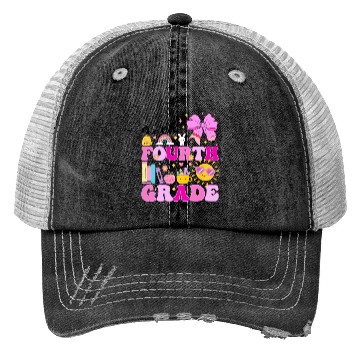 Discover Hello Fourth Grade, Preppy Back to School Trucker Hats
