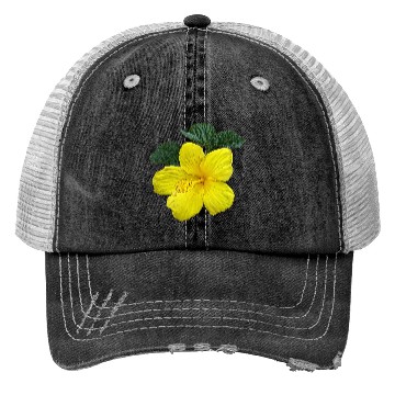 Discover One Yellow Hibiscus Trucker Hats