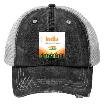 Discover Vibrant India Independence Day Celebration Trucker Hats