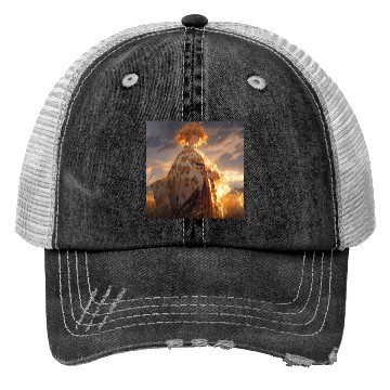 Discover Epic Samurai Girl at Sunset Trucker Hats