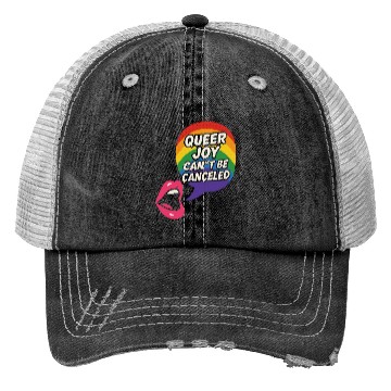 Discover Queer Pride Queer Joy LGBTQ+ Affirmation Trans Trucker Hats