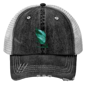 Discover Tropical Leaf Sailing Art Trucker Hats