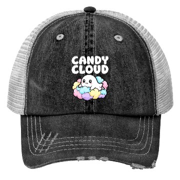 Discover CANDY CLOUD - GHOST HALLOWEEN Trucker Hats