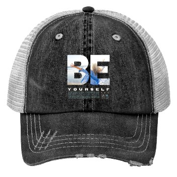 Discover Be Yourself Inspirational Beach Scene Design Trucker Hats
