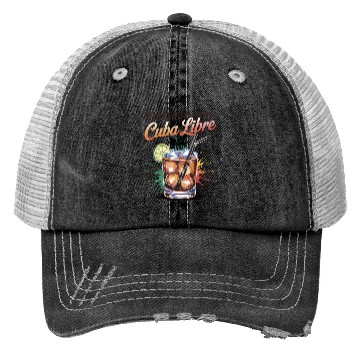 Discover Blutgruppe Cuba Libre Cocktail Bartender Trucker Hats