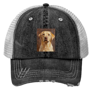 Discover Labrador Pet Portrait Artwork Trucker Hats