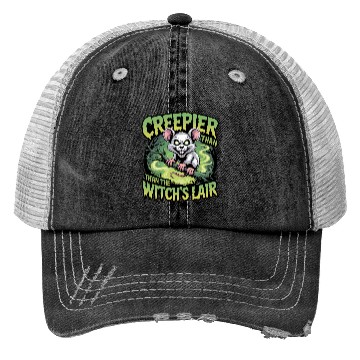 Discover Creeper Mouse in Witch's Lair Design Trucker Hats