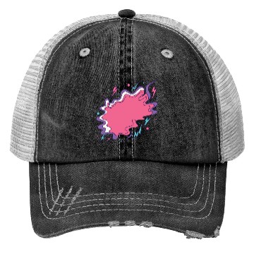 Discover Vibrant Storm Cloud Illustration Trucker Hats