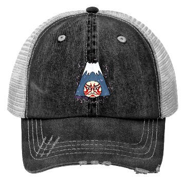 Discover Kabuki Fuji-Classic Japan Trucker Hats