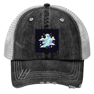 Discover Whimsical Ghost in Dreamscape 1 Trucker Hats