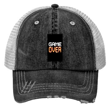 Discover Game Over Digital LED Typography Trucker Hats