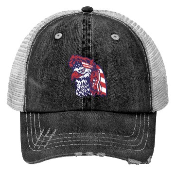 Discover Patriotic Eagle with American Flag Accents Trucker Hats