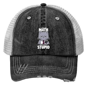 Discover Grumpy Cat Math Teacher Design Trucker Hats