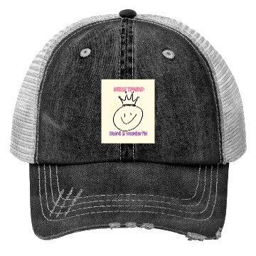Discover Whimsical Crown with Stay Weird Message Trucker Hats