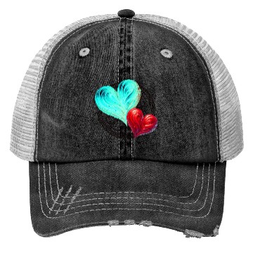 Discover Twin Hearts Mandala – Love in Balance Trucker Hats