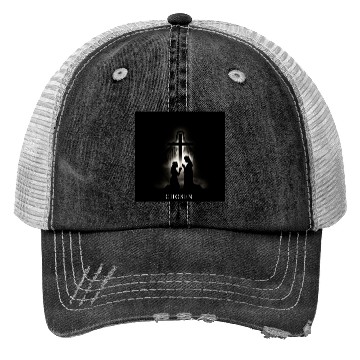 Discover Divine Crowned Figures Silhouette Design Trucker Hats