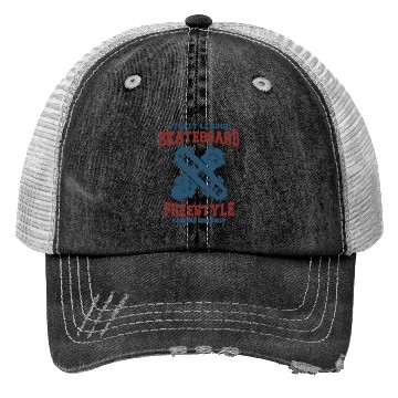 Discover Skateboard Freestyle Championship Design Trucker Hats