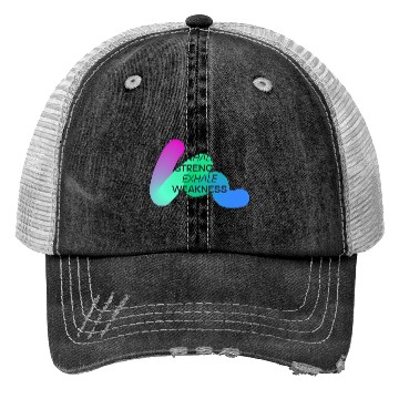 Discover Inspirational Breath Motivation Design Trucker Hats