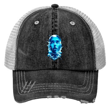 Discover Futuristic Water-Alien Portrait Trucker Hats