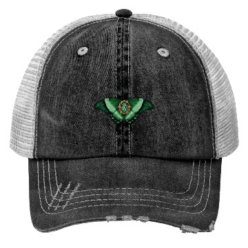 Discover May Emerald Peacock Butterfly Gemstone Design Trucker Hats