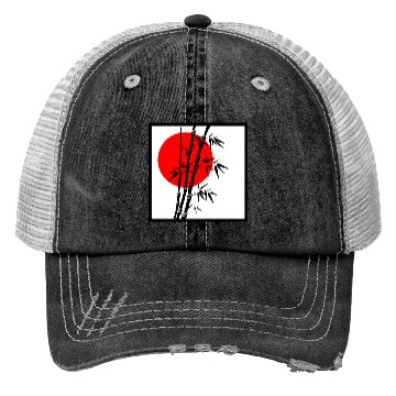 Discover Japanese Bamboo Serenity Trucker Hats