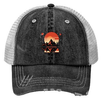 Discover Retro Horizon Trucker Hats